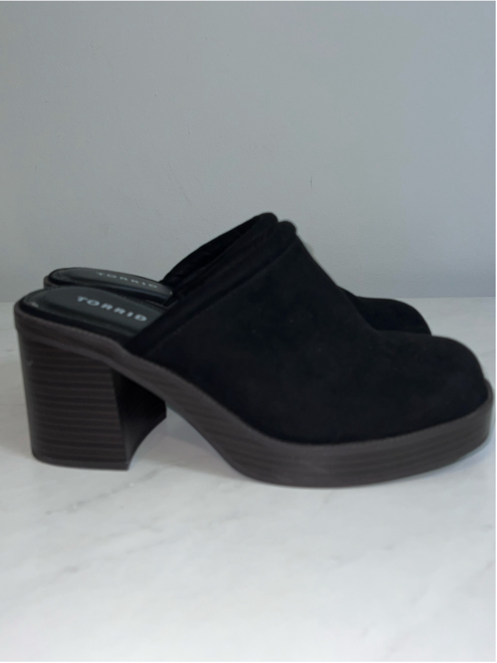 Women's Torrid Black Platform Clog Mules 10WW